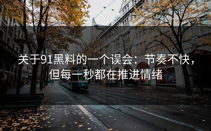 关于91黑料的一个误会：节奏不快，但每一秒都在推进情绪