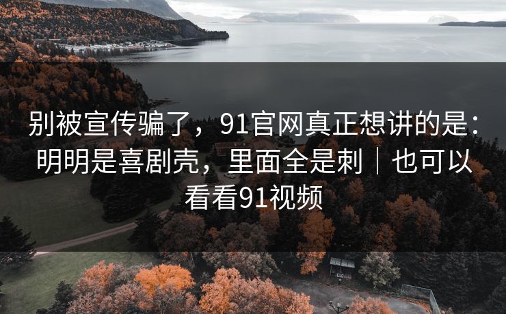 别被宣传骗了，91官网真正想讲的是：明明是喜剧壳，里面全是刺｜也可以看看91视频